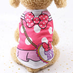 Pet Dog Clothes Cartoon Clothing Puppy Dogs Soft Vests Summer Shirt Casual T-Shirt for Small Pet Supplies Pi-Mart