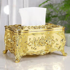 Luxury Continental Acrylic Tissue Box Kitchen Tissue Storage Box Handkerchief Toilet Tissue Holder Home Storage Supplies Lootquake LLC