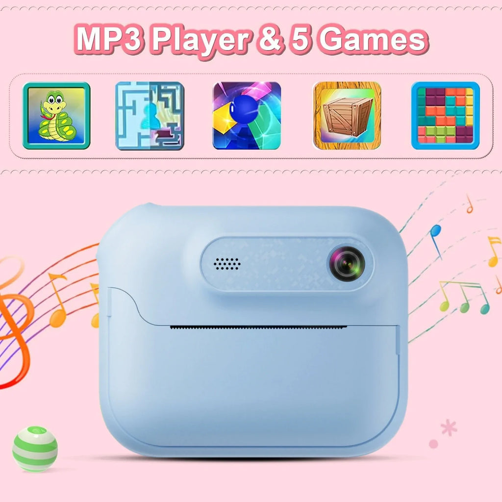S8 Instant Print Camera for Children 1300mAh Kids Camere Printer 1080P HD Digital Camera for Girls Boys Birthday Gifts Lootquake LLC