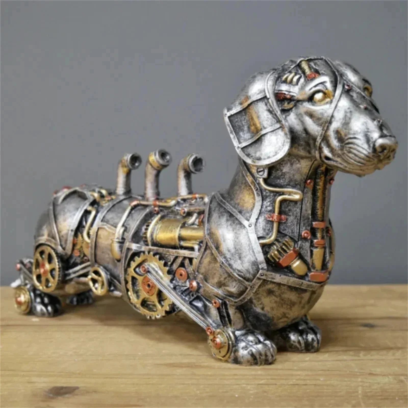 Steampunks Style Animal Sculpture Mechanical Animal Ornament Decoration Heavy Industry Decoration Resin Mechanical Decoration Lootquake LLC