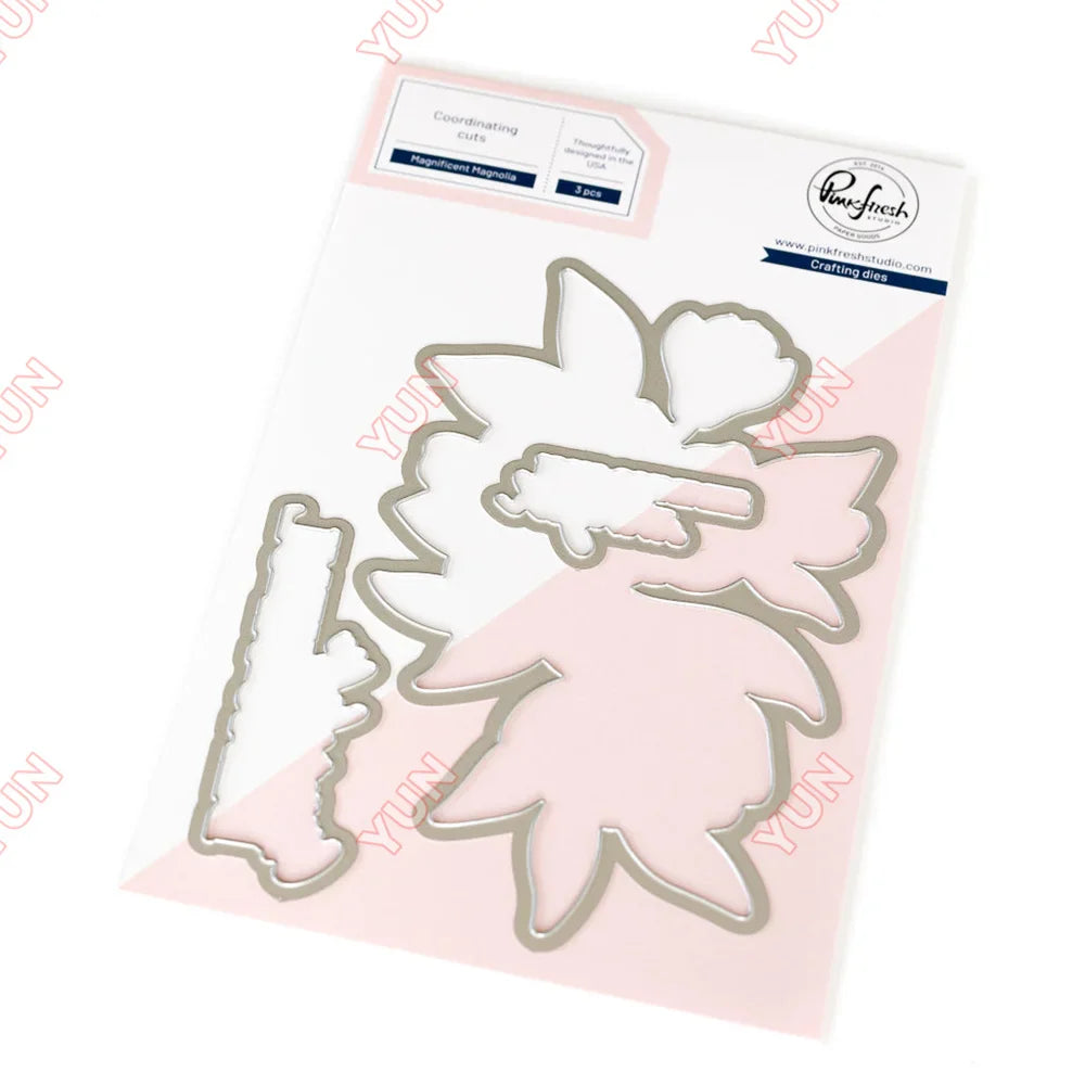 February 2025 New pink Floral Field Metal Cutting Dies Stamp Stencil Hot Foil Set DIY fresh Scrapbook Card Handmade Embossing Lootquake LLC