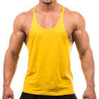 New Style Jogger Gym Singlet Training Bodybuilding Tank Top Sleeveless Cotton - SJB-DIAMOND ELITES