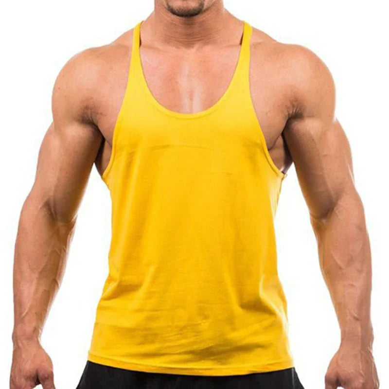 New Style Jogger Gym Singlet Training Bodybuilding Tank Top Sleeveless Cotton - SJB-DIAMOND ELITES