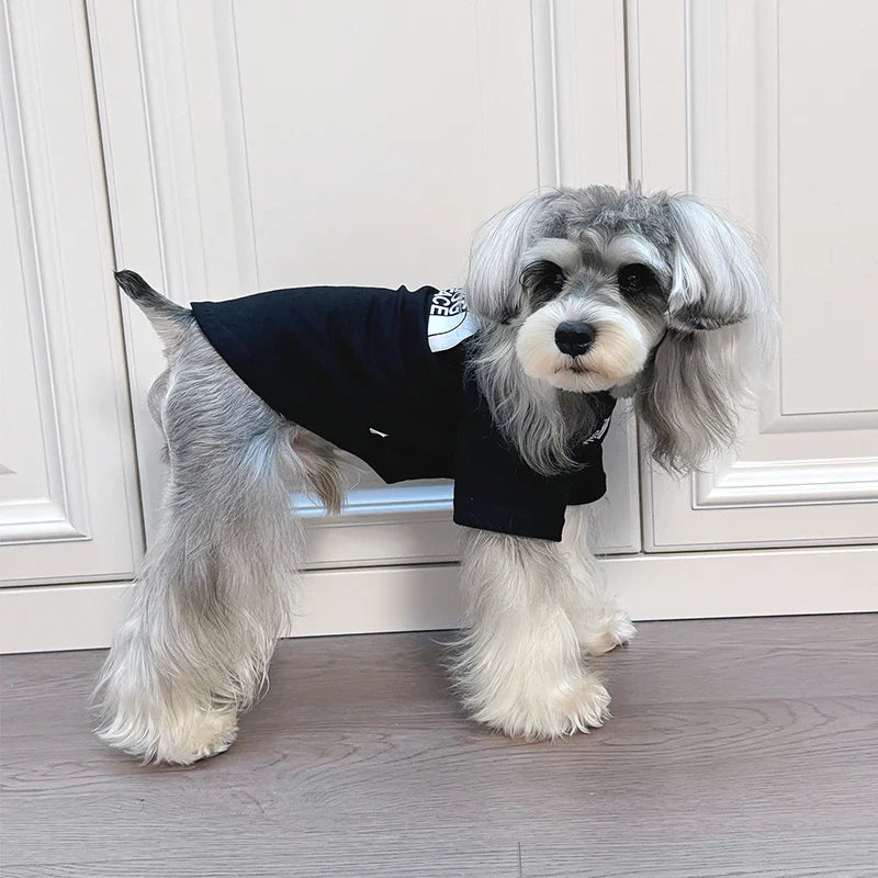 Fashion The Dog Face Dog T-shirt Spring Summer Breathable Yorkshir Schnauzer Teddy Dog Puppy T-Shirt for Small Media Dog Clothes Pi-Mart