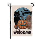 Halloween Garden Decor Flag Cartoon Pumpkin Ghost Skull Pattern Decorative Flag For Indoor Outdoor 2025 Halloween Party Decors Lootquake LLC