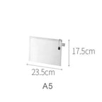 A4/A5/A6 Mesh Zipper Pouch Document Bag Waterproof Zip File Folders School Office Supplies Cosmetic Makeup Bags Lootquake LLC