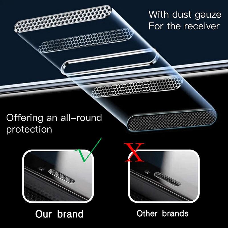 Edge to Edge Coverage Screen Protector for iPhone 14 Pro Max 12 13 Dust Free Phone Screen Protector Glass With Install  Proof Without Bubbles Stevvex
