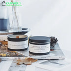 Black Tin Can Scented Aromatic Candles Wooden Wick Candle Jars with Lid Classic Home Decorative Candles Dried Flower Lootquake LLC