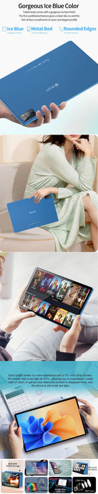 BDF-Y7 Pad New 10.1 Inch 5G Android Tablets Octa Core 8GB RAM 256GB ROM 4G LTE 5G WiFi Tablet Pc Double SIM Dual Cameras 8000mAh Lootquake LLC