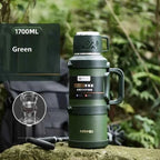 SteelGuard: 72H Thermos Bottle - Portable & Durable THRIXINE