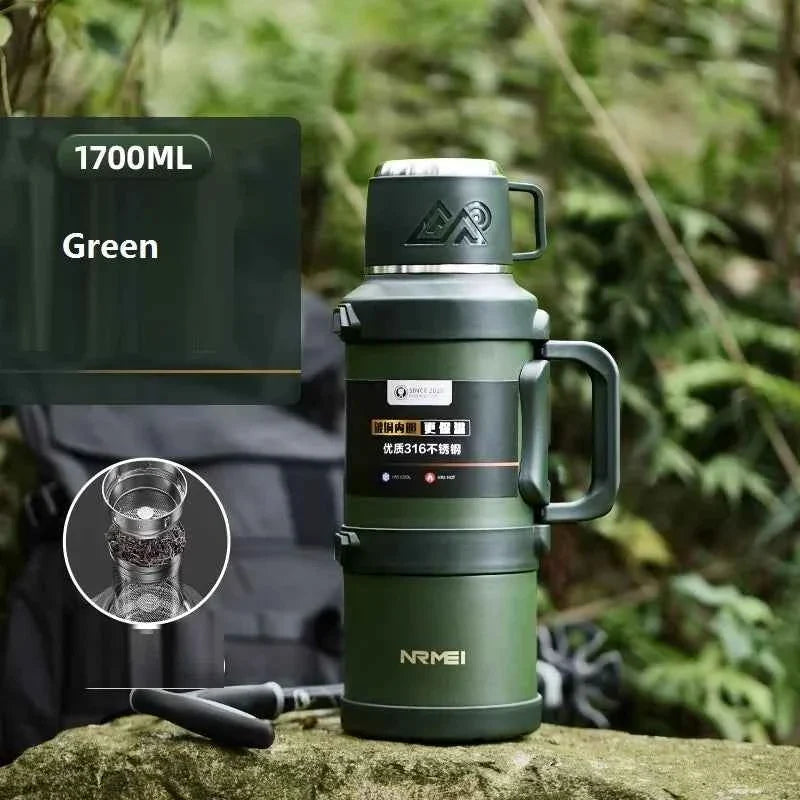 SteelGuard: 72H Thermos Bottle - Portable & Durable THRIXINE