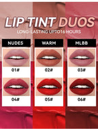 Matte Liquid Lipstick 6 Colors Long Lasting Lip Ink Lip Tint Non-stick Cup Nude Lip Gloss Waterproof Cosmetics Make Up