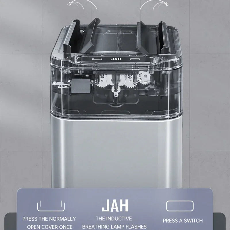 Smart Trash Can 20L 30 40 50 60 Liters Wastebasket Large Kitchen Garbage Cube Home Automatic Stainless Steel Garbage Bin Dustbin Lootquake LLC