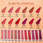 IMAGIC Lipstick Moisturizer Lips Smooth Lip Stick Long Lasting Charming Lip Lipstick Cosmetic Beauty Makeup 12 Colors Lootquake LLC