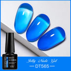 7ml Milky Jelly White Gel Nail Polish Natural Luster Long Lasting Nail Art All for Home DIY Manicure Soak Off UV LED Gel Vernis Lootquake LLC