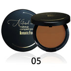 6 Color Matte Face Pressed Powder 24 Hours Oil Control Natural Setting Powder Foundation Full Coverage Waterproof Lasting Makeup