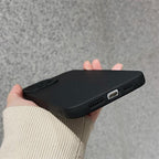 High-end Black Shockproof Silicone Phone Case For iPhone 13 12 Pro 11 Pro Max For Men Protect Lens Cover Compatible with iPhone Silicone Rubber Case Comfortable Grip Stevvex