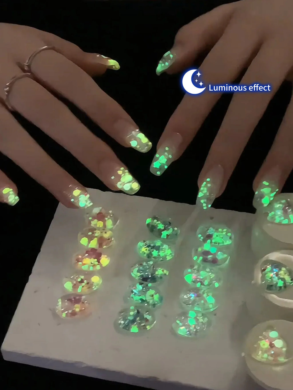 5g Fluorescent Disco Iuminous Sequin Gel Nail Polish Neon Ultraviolet LED Nail Gel Soak Off Gel Varnish Luminous Nail Art Gel Lootquake LLC