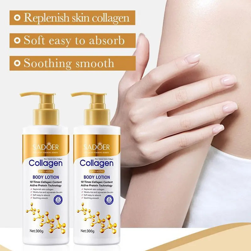 Collagen Milk Bleaching Face Body Cream Whitening Skin Moisturizing Lotion Lightening Care Lootquake LLC