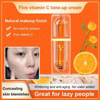 Vitamin C Face Cream Whitening Five VC Tone Up Cream Moisturizer Anti Aging Pimple Wrinkle Spots Remover Brightening Skin Care Lootquake LLC