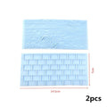 Pottery Texture Tool 2 PCS/SET Sculpture Model DIY Bark/Pebble/Wall/Floral Clay Printing Stencil Ceramic Relief Clay Stamp Tool