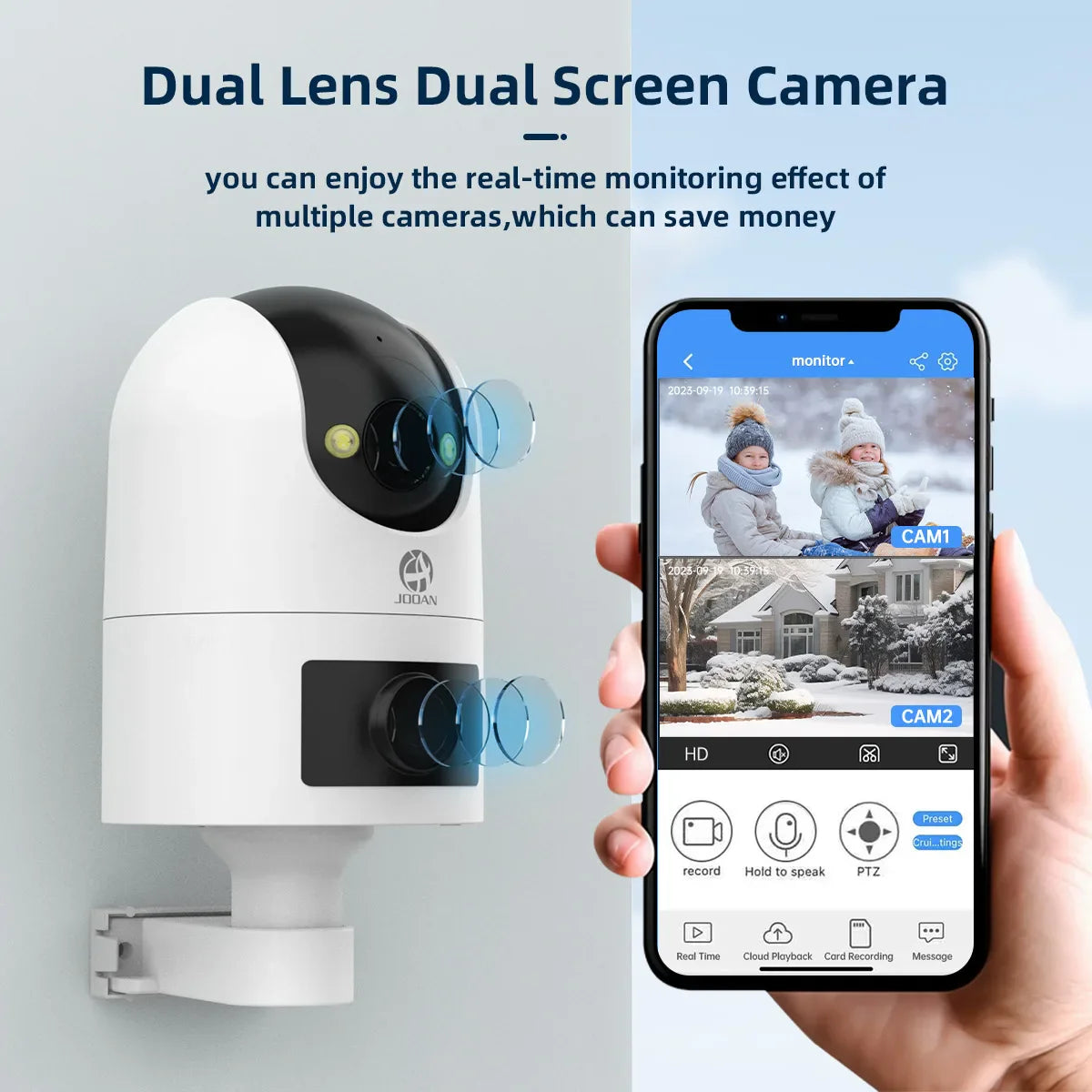 4K PTZ IP Camera Outdoor Waterproof Dual Lens 5G WiFi Security Camera Auto Tracking Video Surveillance Camera Baby Monitor Lootquake LLC