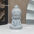 Buddha Stone Statue Little Buddhist Monks Tibetan Buddhism Figurines Zen Garden Ornament Meditation Home Aquarium Decoration Lootquake LLC