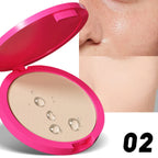 Natural Matte Pressed Powder Oil Control Brighten Whitening Face Base Foundation Compact Concealer Makeup Cosmetics Lootquake LLC