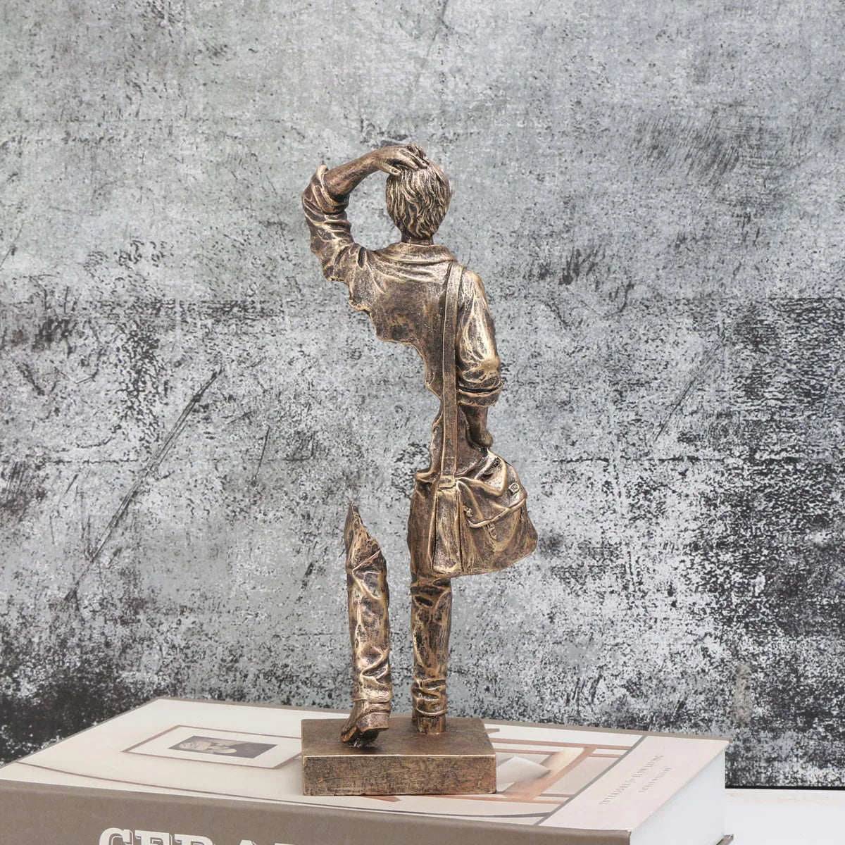 Traveler Sculpture - Abstract Resin Decor for Home & Office, Versatile Indoor/Outdoor Accent Piece Lootquake LLC