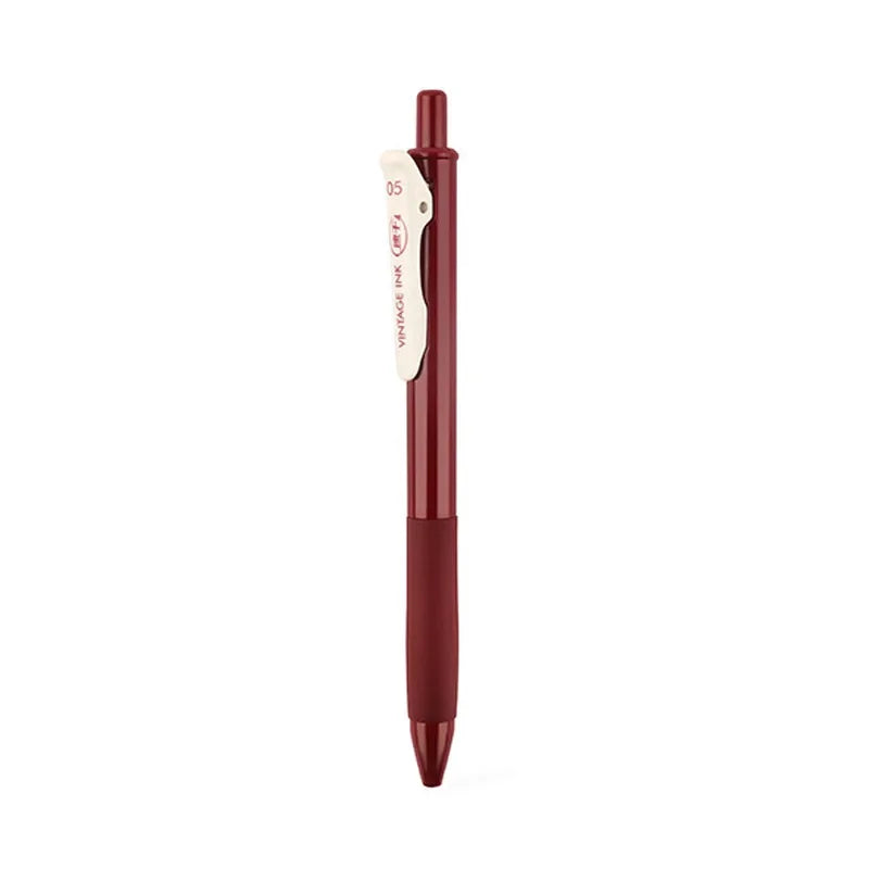 1pc Quick Dry Retro New Color Gel Ink Pen 0.5mm Vintage Pen for Journaling DIY Gift Card Coloring Drawing School Office Supplies Lootquake LLC