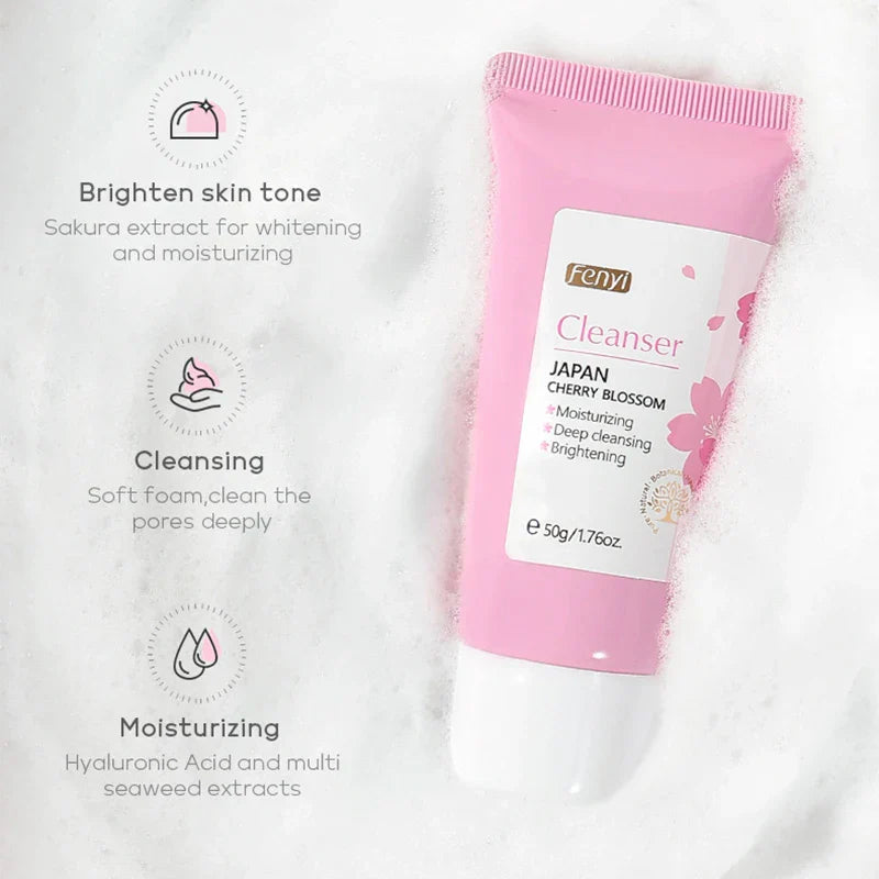 Vitamin C Facial Cleanser Skin Deep Cleansing Moisturizing Blackhead Removal skincare Face Wash Foam Face Cleanser Skin Care Lootquake LLC