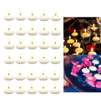 30Pcs Romantic Unscented Floating Candles DIY Round Decor Party Supplies for Dinners Anniversary Weddings Valentines Events Lootquake LLC