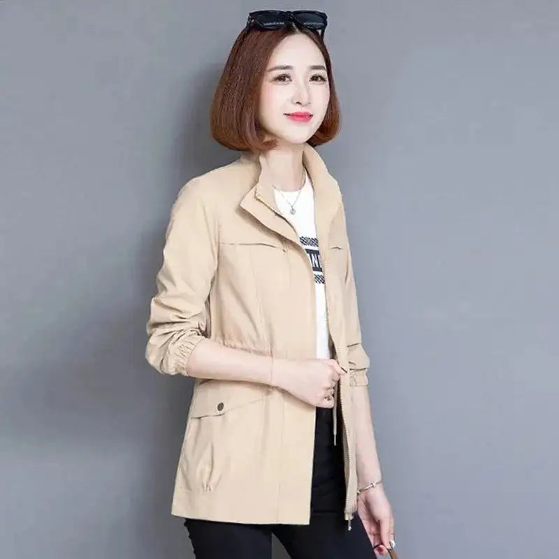 2023 New Spring Women's Jackets Causal Windbreaker Famale Thin Basic Coat Lightweight Jacket Outwear Women Clothing Lootquake LLC