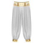 Halloween Men Arabian Indian Prince Cosplay Costume Stain Shiny Harem Trousers Arab Costume Carnival Dress Up Lantern Long Pants Lootquake LLC