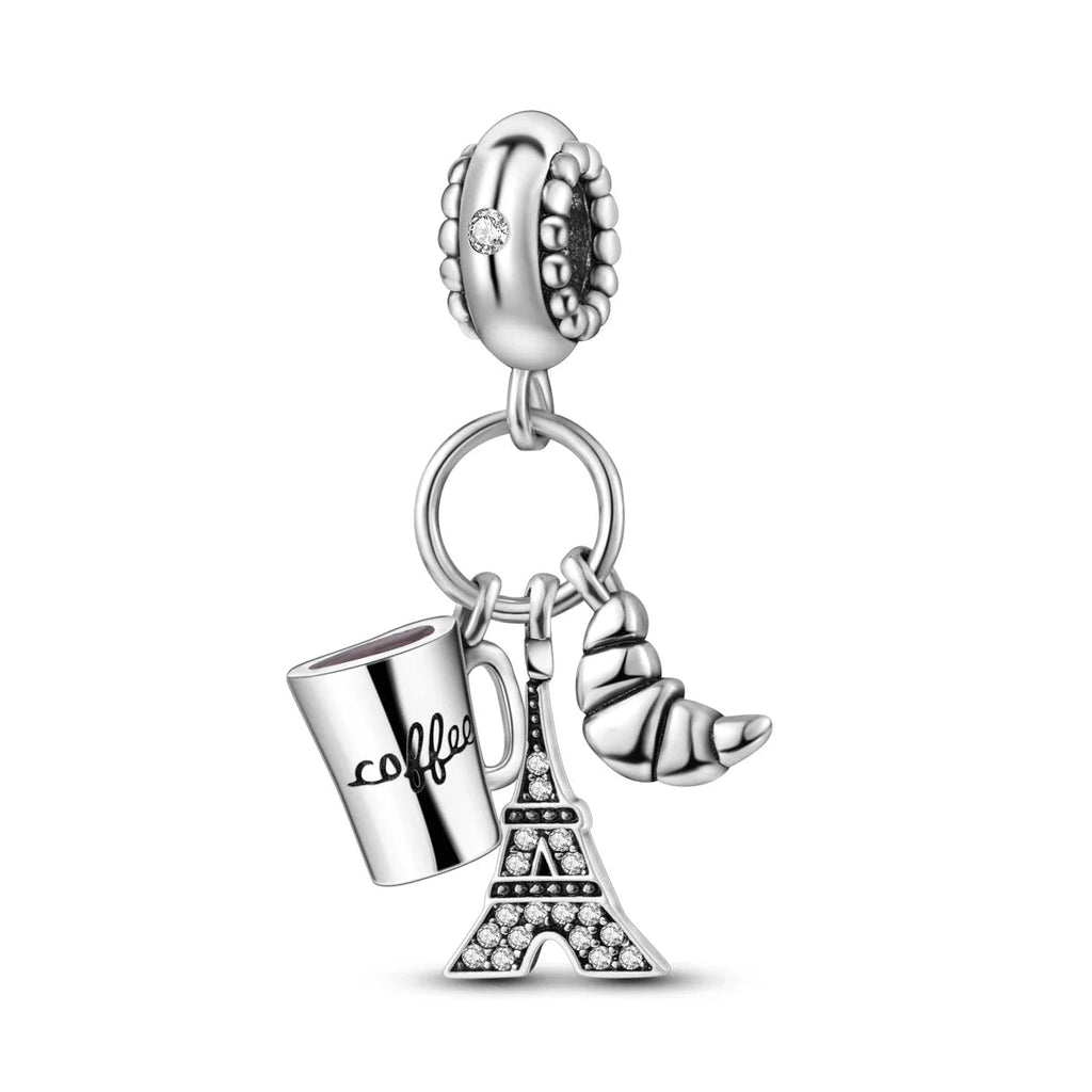 Coffee Cup Charms 925 Silver Beads For Woman Fit Original Bracelet Making Fashion Jewelry Lootquake LLC