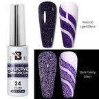 5ML Gold Silver Metallic Liner Paint Gel Polish Chrome Mirror Metal Effect Super Bright French UV LED Semi Permanent Nail Gel Lootquake LLC