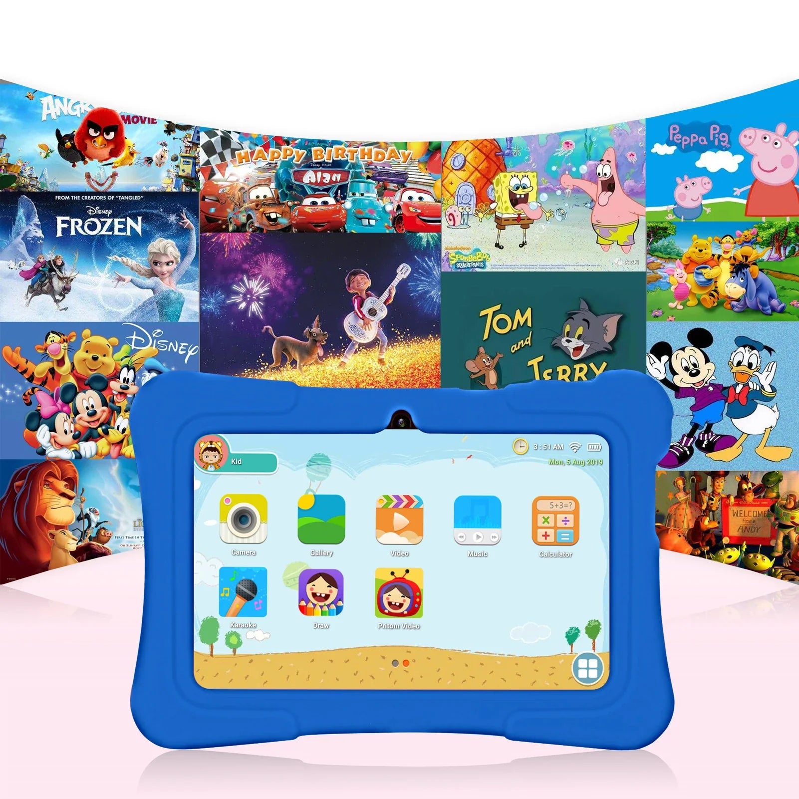 PRITOM 7 Inch Kids Tablet Quad Core Android 10 32GB WiFi Bluetooth Educational Software Installed Lootquake LLC
