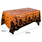 Halloween Decoration Tablecloth Pumpkin Spider Web Plastic Folding Setsholidayparty Hometableclothsuppliesbackdroparrangement Lootquake LLC