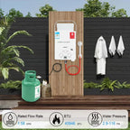 LPG Propane Gas Tankless Water Heater 6L Outdoor Camping Instant Heating Bath With Shower Head Hot Water Heater Car Truck Tent Lootquake LLC