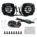 Motorcycle Bluetooth Speaker 12-80V Universal Hifi Sound Motorcycle Stereo Weatherproof Audio Amp System Handlebar Speaker