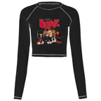 Women's Y2K Gothic Cartoon Print T-Shirt Trendy