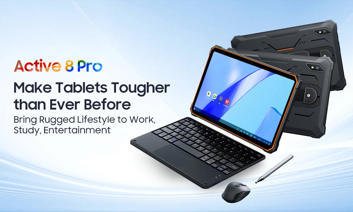 Blackview Active 8 Pro 16GB 256GB Tablet PC 22000mAh Battery Android 13 10.36" inch 2.4K Display 16MP+ 48MP Camera Rugged Tablet Lootquake LLC