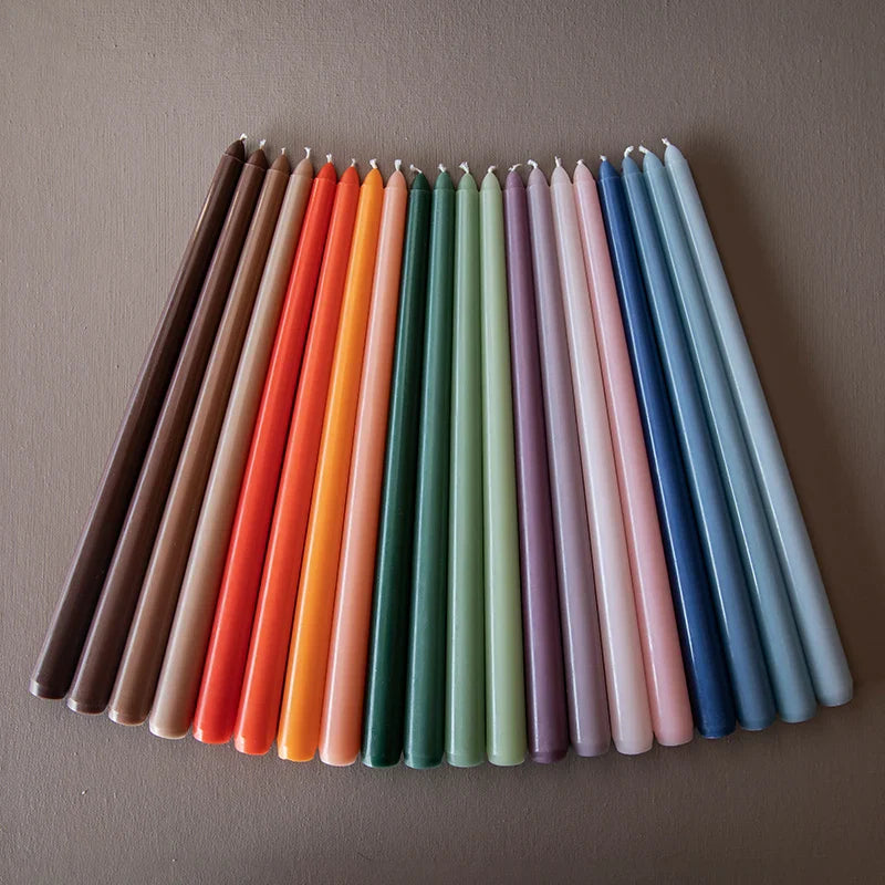 30CM Taper Candle 4 Pack - Home Interior Long Burning Dripless and Smokeless Candles Unscented - Valentines Candles for Home Lootquake LLC