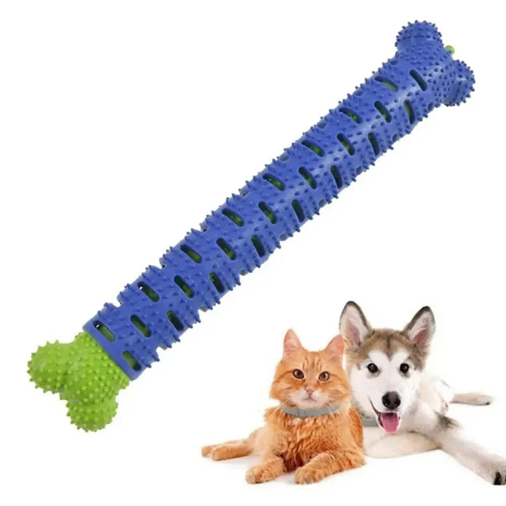 Dog Tooth Grinding Stick Food Grade Cleaning Massager Rubber Tooth Brush Chewing Toy Teeth Cleaning Pet with Slight Bite Force Lootquake LLC
