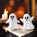 Cute Ghost Decor Set Soft Fabric Halloween Figurine Playful Spooky Home Decoration Adorable Haunted House Accessory Lootquake LLC