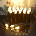 LED Floating Candle for Home Decoration, Flickering Flame, Timing Remote, Battery Operated, Halloween, Christmas,Black Candle Lootquake LLC