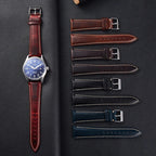 Amazfit Band Vintage Oil Wax Leather Watch Strap Cowhide Buckle