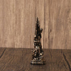 Archangel Miguel Religious Statue, 5.12Inch Miguel Battle Sculpture Religious Collectible for Home Decors