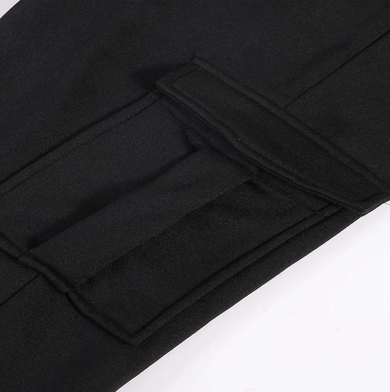 Mens Sweatpants Straight Fit Drawstring Multi-pocket Pants THRIXINE