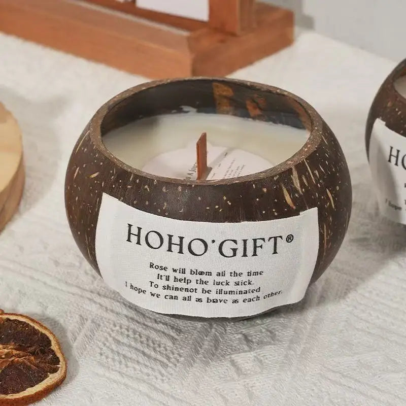 Coconut Husk Scented Candles Niche Advanced Fragrance Atmosphere Candle Bedroom Fragrance Decor Creative Souvenir Birthday Gift Lootquake LLC